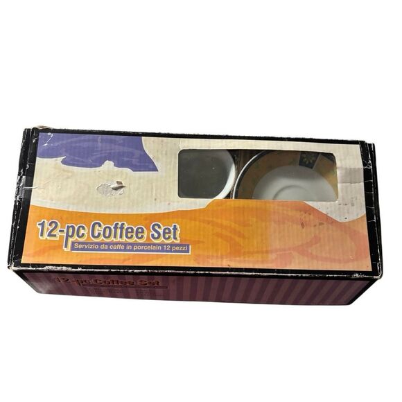 12 Piece Porcelain Coffee Set - Picture 7 of 8